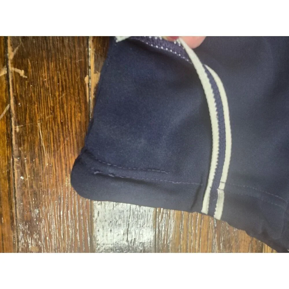 Vintage 60s 70s Navy Blue Boys Shorts Swim Trunk Donmoor Whale